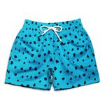 SHORT PRAIA POKER NAIPE ESPADA AZUL