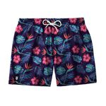 SHORT PRAIA FLORAL TROPICAL