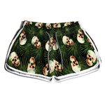 SHORT PRAIA FEMININO VERDE E PRETO