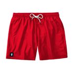 SHORT PRAIA VERMELHO LISO