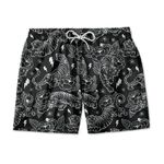 SHORT PRAIA TIGER AND ROSES