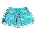 SHORT PRAIA FEMININO ESTRELAS AZUL