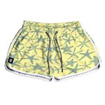 SHORT PRAIA FEMININO ESTRELAS AMARELO