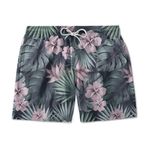 SHORT PRAIA TROPICAL FLORAL