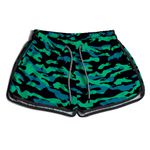 SHORT PRAIA FEMININO CAMUFLADO VERDE