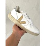 TENIS VERT V-10 PRATA E DOURADO