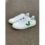 TENIS VERT V-12 COURO BRANCO VERDE