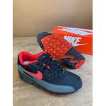 TENIS NK AIR MAX 90 PRETO COM VERMELHO 