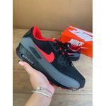 TENIS NK AIR MAX 90 PRETO COM VERMELHO 