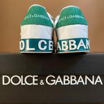 Tênis Dolce Gabbana Milano Street Style de Couro Rosa/Verde