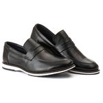 Sapato Loafer Confort Preto 8001