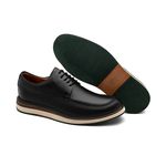 Sapato Derby Casual Verona Preto 21000