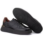 Tenis Casual Olimpo Confort Preto/Mouro 18000