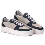 Tenis Casual Everest Off White Marinho 2828