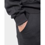 Blusa De Moletinho Masculino Com Zíper Preto