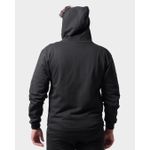 Blusa De Moletinho Masculino Com Zíper Preto