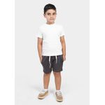 Bermuda DryFit Infantil Cinza