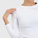 Blusa Térmica Feminina Uv Branca