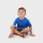 Camiseta Infantil Algodão Azul