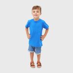 Camiseta Infantil Algodão Azul