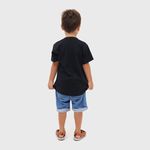 Camiseta Infantil Algodão Preto