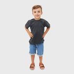 Camiseta Infantil Algodão Chumbo