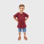 Camiseta Infantil Algodão Bordo