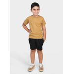 Camiseta Infantil Algodão Mostarda