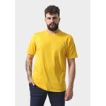 Camiseta Masculina Básica Lisa Amarela