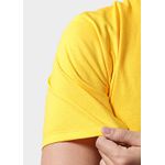 Camiseta Masculina Básica Lisa Amarela