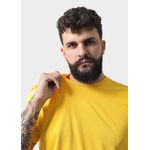 Camiseta Masculina Básica Lisa Amarela