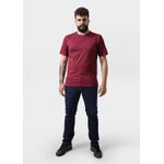 Camiseta Masculina Básica Lisa Bordo