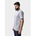 Camiseta Masculina Básica Lisa Cinza