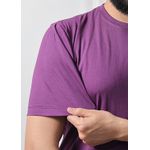 Camiseta Masculina Básica Lisa Roxa