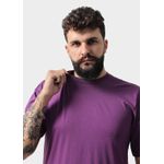 Camiseta Masculina Básica Lisa Roxa