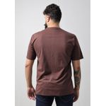 Camiseta Masculina Básica Lisa Marrom