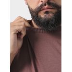 Camiseta Masculina Básica Lisa Marrom