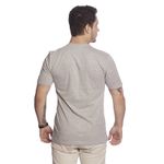 Camiseta Masculina Estampa Rock Cinza