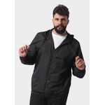 Jaqueta Corta Vento Masculina Com Zíper Preto