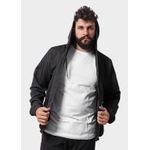 Jaqueta Corta Vento Masculina Com Zíper Preto