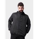 Jaqueta Corta Vento Masculina Com Zíper Preto