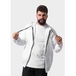 Jaqueta Corta Vento Masculina Com Zíper Branco