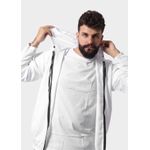 Jaqueta Corta Vento Masculina Com Zíper Branco