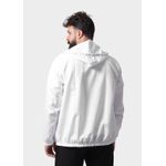 Jaqueta Corta Vento Masculina Com Zíper Branco