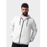 Jaqueta Corta Vento Masculina Com Zíper Branco
