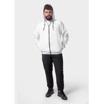 Jaqueta Corta Vento Masculina Com Zíper Branco