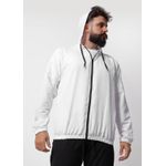 Jaqueta Corta Vento Masculina Com Zíper Branco