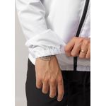 Jaqueta Corta Vento Masculina Com Zíper Branco