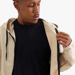 Jaqueta Corta Vento Masculina Com Zíper Bege