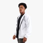 Jaqueta Corta Vento Masculina Com Zíper Branco